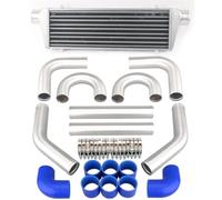 Refroidisseur intermédiaire en alliage 450x180x65mm Entrée/sortie 2.5 Pouces Universel Turbo Intercooler Charge Refroidisseur D'air Barre Et Plaque Intercoolers Kit Tuyauterie