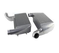 Refroidisseur intermédiaire Kit Refroidisseur Intermédiaire Avec Barre Plaque Performance Pour RS6 C6 4F 426KW/580PS V10 2008 2009 2010 Compétition(Argent)