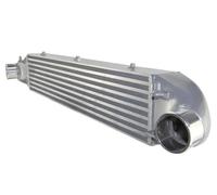 Refroidisseur intermédiaire Pour Ford Pour Fiesta ST 2014-2019 1,6l Moteur Barre Et Plaque En Aluminium Refroidisseur Intermédiaire Réglage Haute Montage Avant(Argent)