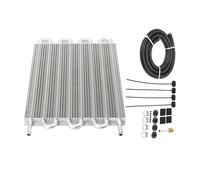 Refroidisseur Kit De Convertisseur De Radiateur De Tuyau D'échappement De Condensateur De Refroidisseur D'huile De Transmission À Distance De 8 Rangées Radiateur de refroidissement