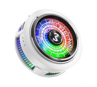 Refroidisseur magnétique pour téléphone avec contrôle intelligent de la température et lumière RVB, radiateur de jeu portable 115 W pour des sessions intenses, noir (blanc)