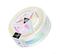 Refroidisseur magnétique pour téléphone de jeu, ventilateur de refroidissement semi-conducteur 2 en 1 avec clip pour iOS et Android, dissipation rapide de la chaleur pour jeux en direct (B blanc)