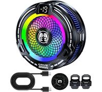 Refroidisseur magnétique pour téléphone portable, vitesse réglable, noir, blanc, ventilateur de refroidissement pour téléphone portable, support magnétique, pour extérieur, temps chaud