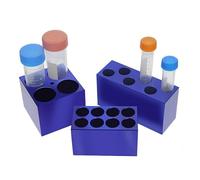 Refroidisseur PCR modulaire - Thermostat basse température, glacière en aluminium avec support for tubes à centrifuger for tubes de 0,2/1,5/2/5/10/15/50 ml(50ml 1 Well 3pcs)