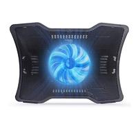 Refroidisseur portable pour ordinateur portable avec base de refroidissement pour ordinateur portable - Design à faible bruit - Deux ports USB - Prend en charge les ordinateurs portables de moins de