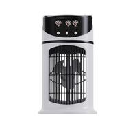 Refroidisseur portable - Ventilateur d'humidificateur personnel de bureau - 3 vitesses avec lumière LED, idéal pour extérieur, maison, bureau, camping, chambre d' , dortoir