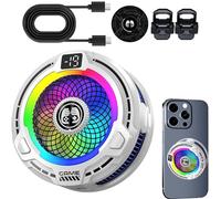 Refroidisseur pour mobile, dissipateur thermique magnétique 30 W - Refroidisseur léger avec vitesse réglable pour smartphones, tablettes en extérieur, climat chaud