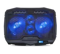 SPIRIT OF GAMER Refroidisseur AirBlade 600 Blue 17" avec Contrôleur LCD / 4 ventilateurs silencieux / 3 Modes de refroidissement