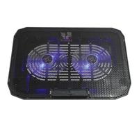 Refroidisseur pour Ordinateur Portable Noir, Support Métal Silencieux | Niveau Sonore 23 Db, Débit D'air 70 M³/h, 0,38 A, Interface 2.0/1.1x2, Vitesse 1400±15 %