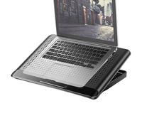 Refroidisseur pour ordinateur portable | Refroidisseur silencieux réglable | Support silencieux en d'aluminium avec ventilateur | Pour clavier, téléphone, tablette, livre, bureau, maison, lieu