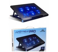 Refroidisseur pour PC portable - ADVANCE - Airstream 18 pouces - 6 ventilateurs 80 mm - 12 dB - Angle inclinable