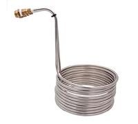 Refroidisseur, Refroidisseur de moût ultra efficace de 25 pieds avec connecteur de tuyau d'arrosage, refroidisseur de moût à immersion for brassage domestique de 3/8" de diamètre extérieur.