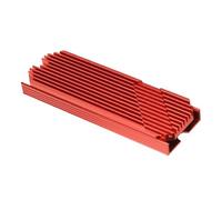 Refroidisseur SSD M.2 2280, Refroidisseur SSD M.2, Installation Facile, Inclinaison Facile à 45 Degrés pour Ordinateur de Bureau (Rouge)