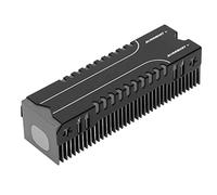 Refroidisseur SSD M.2, Dissipateur Thermique SSD M.2 Ultra Fin avec Coussin Thermique 38 Ailettes de Refroidissement Base Multicanal Dissipateur Thermique SSD en Alliage