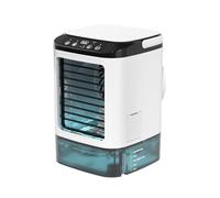 Refroidisseurs d'air portables avec humidificateur alimenté par USB 3 vitesses Ventilateur de refroidissement 7 couleurs Veilleuse pour la maison, le bureau, le camping pour le camping