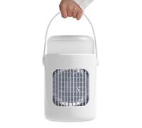 Refroidisseurs de pièce portables pour l'intérieur, refroidisseur d'air ambiant | Ventilateur de climatiseur de bureau - Refroidisseur de climatiseur rechargeable à 3 vitesses avec lumière pour