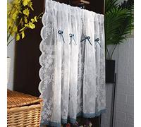 Refue 1 Pièce Rideaux Brise Bise Rideau de Cuisine en Dentelle Rideaux Court Voilage Élégant Moderne Décorative Petite fenêtre (Size : W145 x L110 cm/W57 x L43 inch)