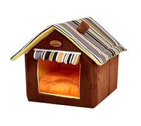 Refuge Douillet pour Animaux de Petite et Moyenne Taille : Niche d'intérieur Convertible avec Tapis Amovible pour Chats et Chiens - Taille : 40 cm