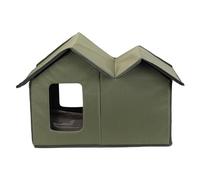 Refuge imperméable pour Animaux domestiques - abris d'extérieur pliants pour Chats Sauvages | Niche pour Chiots de Chat dans la Cour, lit pour Dormir, Refuge pour Chats randagi,