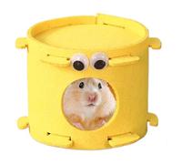 Refuge Nain de Hamster, Maison de cachette de Hamster,Nid de Sommeil de Hamster en Forme d'abeille | Abrit des Petits Animaux pour Souris au Caramel d'ours doré Quatre Saisons Nest Nes
