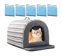 Refuge Pour Chats - Maison De Compagnie Isolée | Lit Félin Imperméable, Maison De Refroidissement En Extérieur Pour Chats, Abri Pour Animaux De Compagnie Appartement, Tente De Chien Sans Glissement, R
