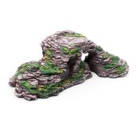 Refuge pour Tortues de Terre,Tortue Creusée Plate-forme Reptile Simulé Habitat Cachette Tortue Résine Roche Cachette Refuge Grotte(Petit) 1Pack