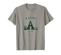 Refuge Rustique en Montagne T-Shirt, Homme, Ardoise, M