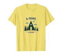 Refuge Rustique en Montagne T-Shirt, Homme, Citron, XL