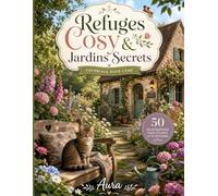 Refuges Cosy & Jardins Secrets : 50 Illustrations Bold & Easy pour une Détente Absolue: Livre de Coloriage pour Adultes et Seniors - Designs Simples ... Style Cottagecore et Scènes de Vie Paisibles