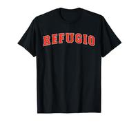 Refugio Texas TX College Style Refugio avec Texte Rouge T-Shirt