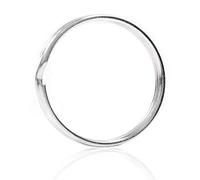 REFURBISHHOUSE Ensemble De Bague Fendue Porte-Clés 10X Qualité 50Mm Grande Boucle À Clé En Nickel Robuste Boucle À Ressort