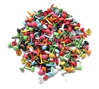 REFURBISHHOUSE Lot de 200 Mini Attaches parisiennes Multicolore Papier Craft Estampillage Scrapbooking Bricolage Outil 4,5 mm