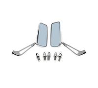 REFURBISHHOUSE Motorcycle RÉTroviseurs ChromÉS 8 / 10Mm pour Harley Honda Suzuki Yamaha