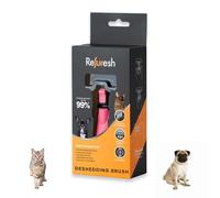 Refuresh - Brosse de toilettage pour chien à poils courts/moyens - Rose (petit) - Fournitures de toilettage pour animaux de compagnie et fournitures de toilettage pour chats | Brosse de toilettage