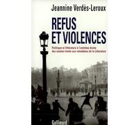 Refus et violences Jeannine Verdès-Leroux (Auteur)