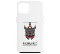 Refuse Resist - Fight for The Right (Graphique de Loup) Coque pour iPhone 13