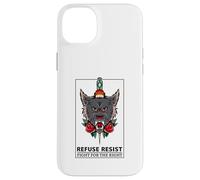 Refuse Resist - Fight for The Right (Graphique de Loup) Coque pour iPhone 14 Plus