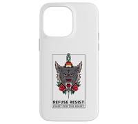 Refuse Resist - Fight for The Right (Graphique de Loup) Coque pour iPhone 14 Pro Max