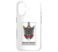 Refuse Resist - Fight for The Right (Graphique de Loup) Coque pour iPhone 17