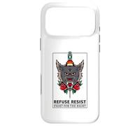 Refuse Resist - Fight for The Right (Graphique de Loup) Coque pour iPhone 17 Pro Max