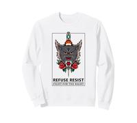 Refuse Resist - Fight for The Right (Graphique de Loup) Sweatshirt