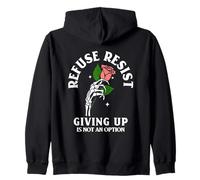 Refuse Resist Giving Up is Not an Option Fighter Hope Citation Sweat à Capuche