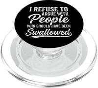 Refusez d'argumenter : Les Gens Ont avalé Un Dicton Amusant : Hommes et Femmes PopSockets PopGrip pour MagSafe
