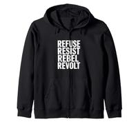 Refusez, résistez à la révolte Sweat à Capuche