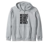 Refusez, résistez à la révolte Sweat à Capuche
