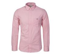 GANT T-shirt REG Classic Poplin à rayures Rose L Homme