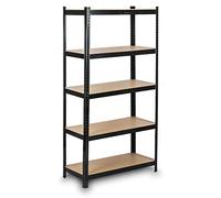 Regał metalowy magazynowy 180 x 90 x 40 cm Humberg HR-813 Czarny