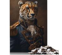 Regal Cheetah Commander Puzzle 1000 Pièces Educa Jouet en Bois Jeu D'Intelligence Décoration Intérieure Jeu Éducatif Challenge Toy Adultes & Enfants des 14 Ans 1000pcs (75x50cm)