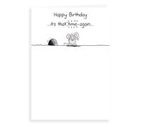 Regal Publishing Carte d'anniversaire humoristique Inscription It's that time again 17,8 x 12,7 cm