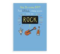 Regal Publishing Carte d'anniversaire humoristique Inscription Know How to Rock 17,8 x 12,7 cm